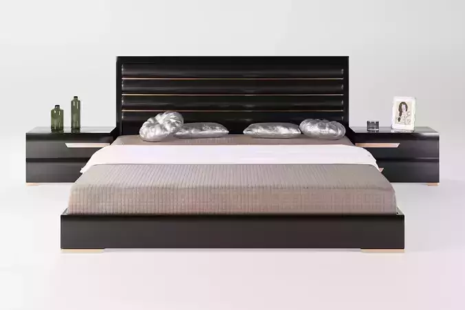 Modern Bed 3D model