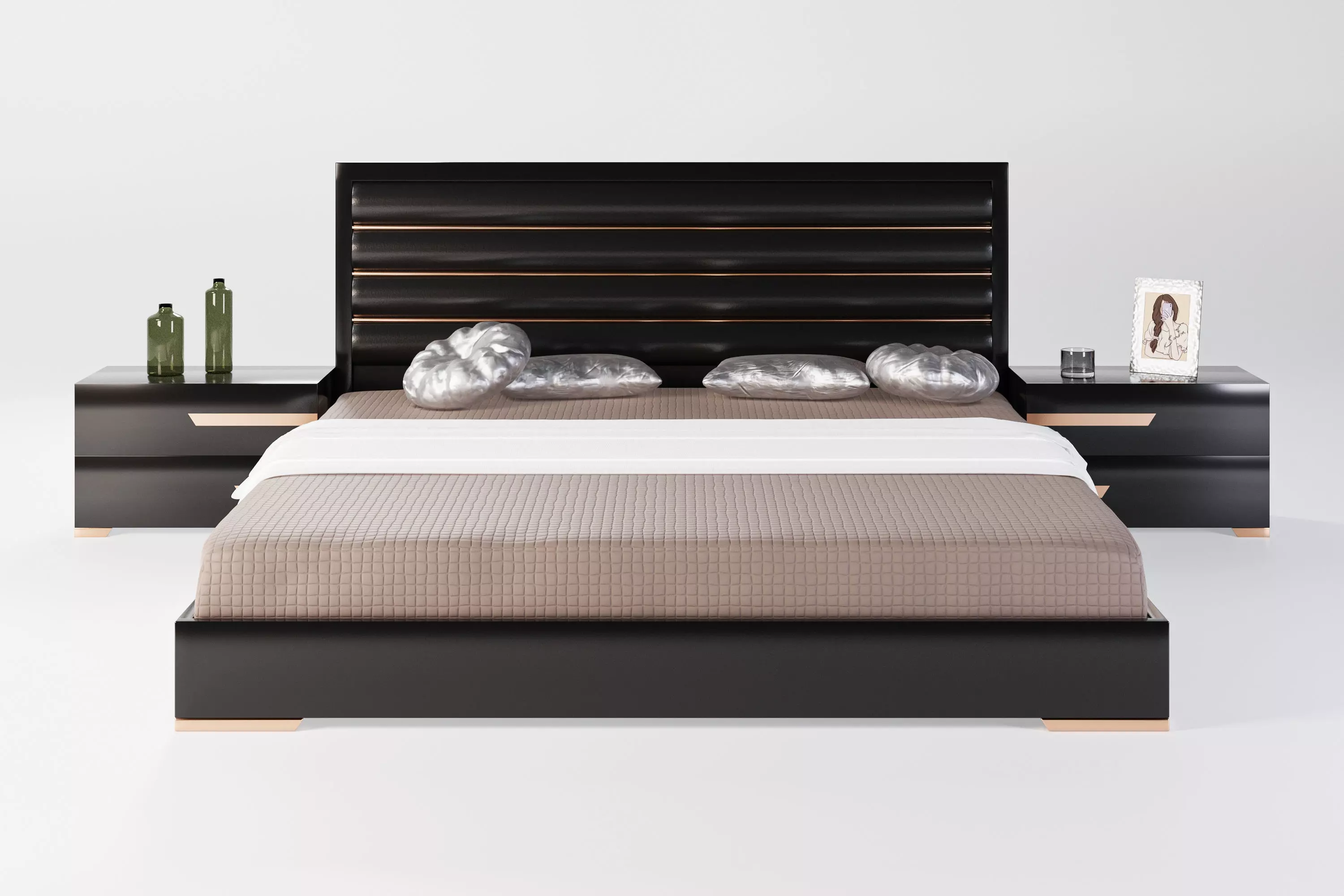 Modern Bed 3D model_0