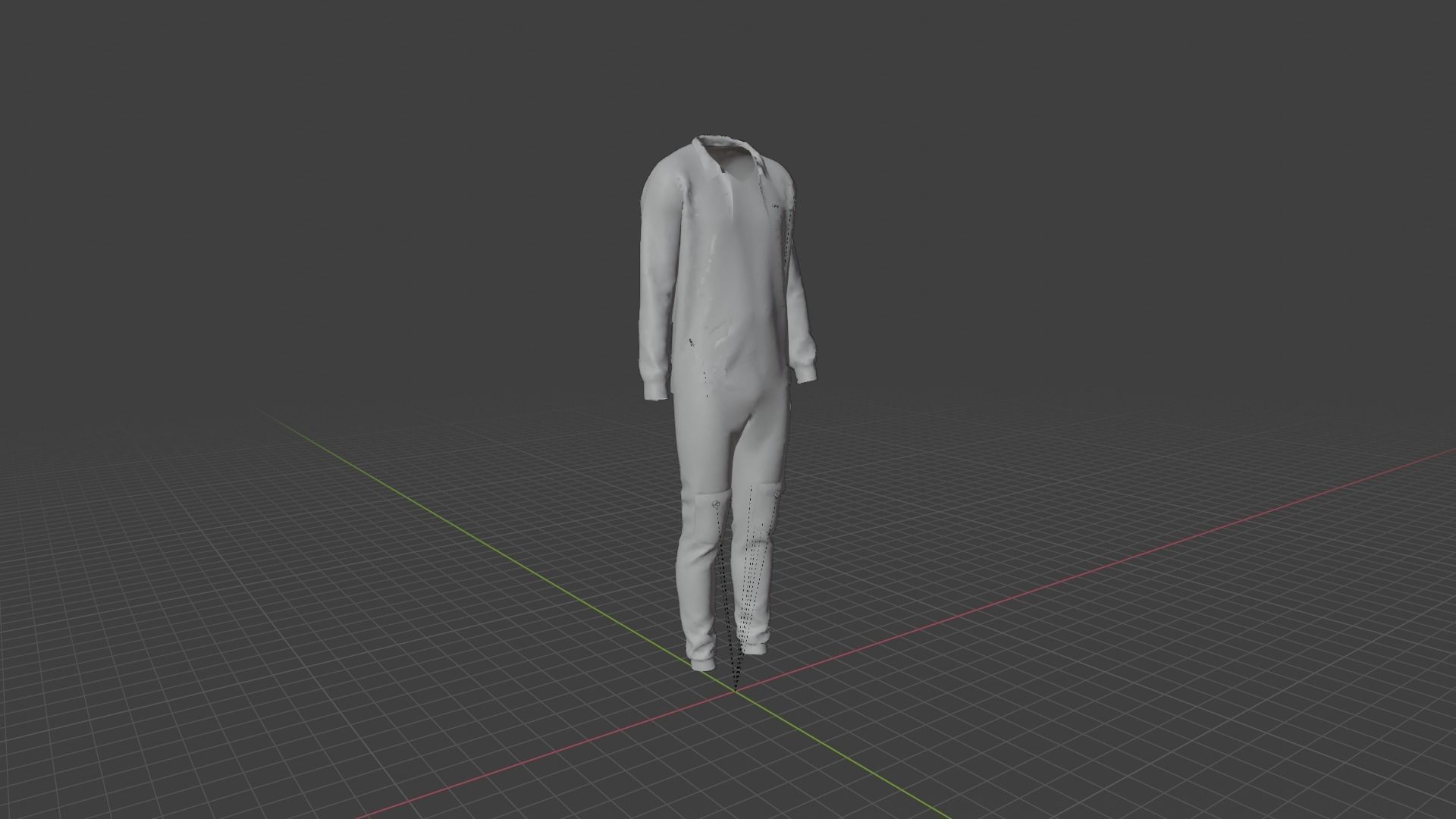 Man Clothes Low-poly 3D model_7