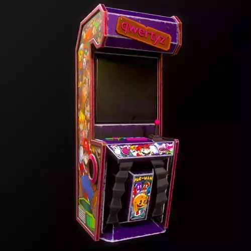 Arcade machine Low-poly 3D model