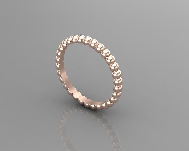 bead band ring 3D print model