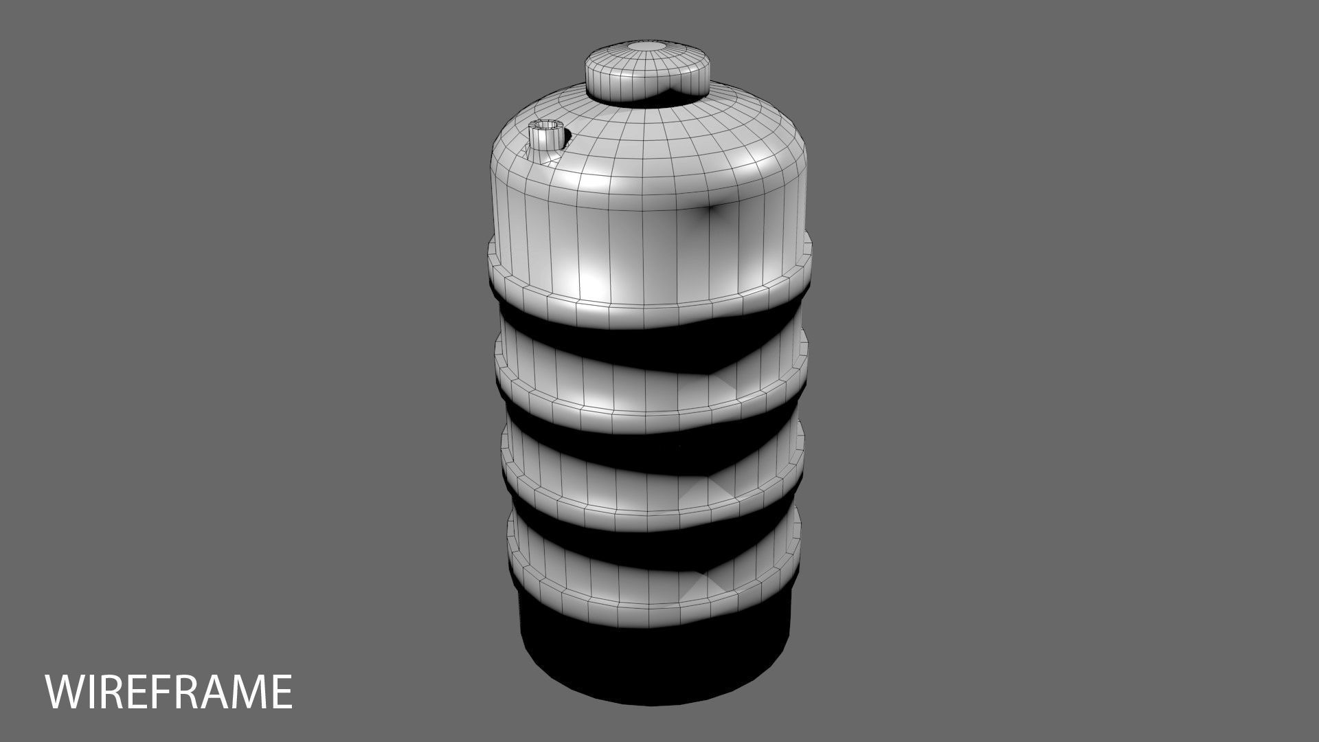 Plastic Water Tank 1 3D model_3