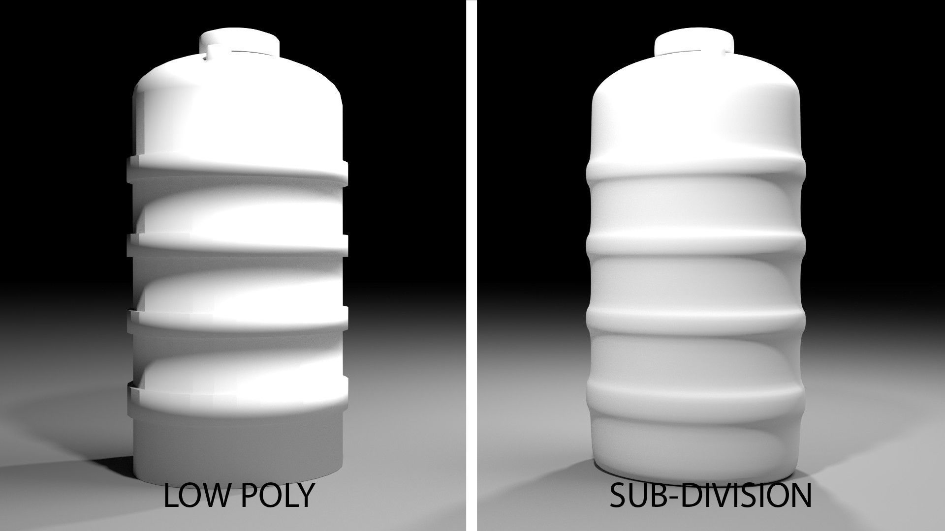 Plastic Water Tank 1 3D model_4