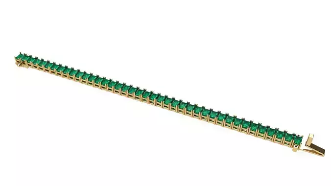 Riviera Tennis Bracelet Emerald Cut