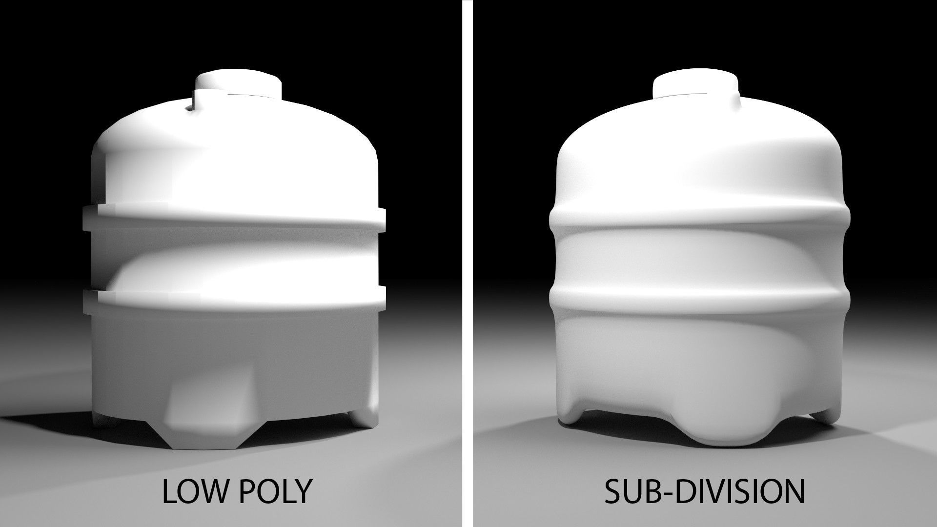 Plastic Water Tank 2 3D model_4