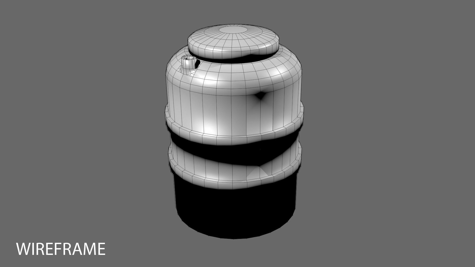 Plastic Water Tank 3 3D model_3