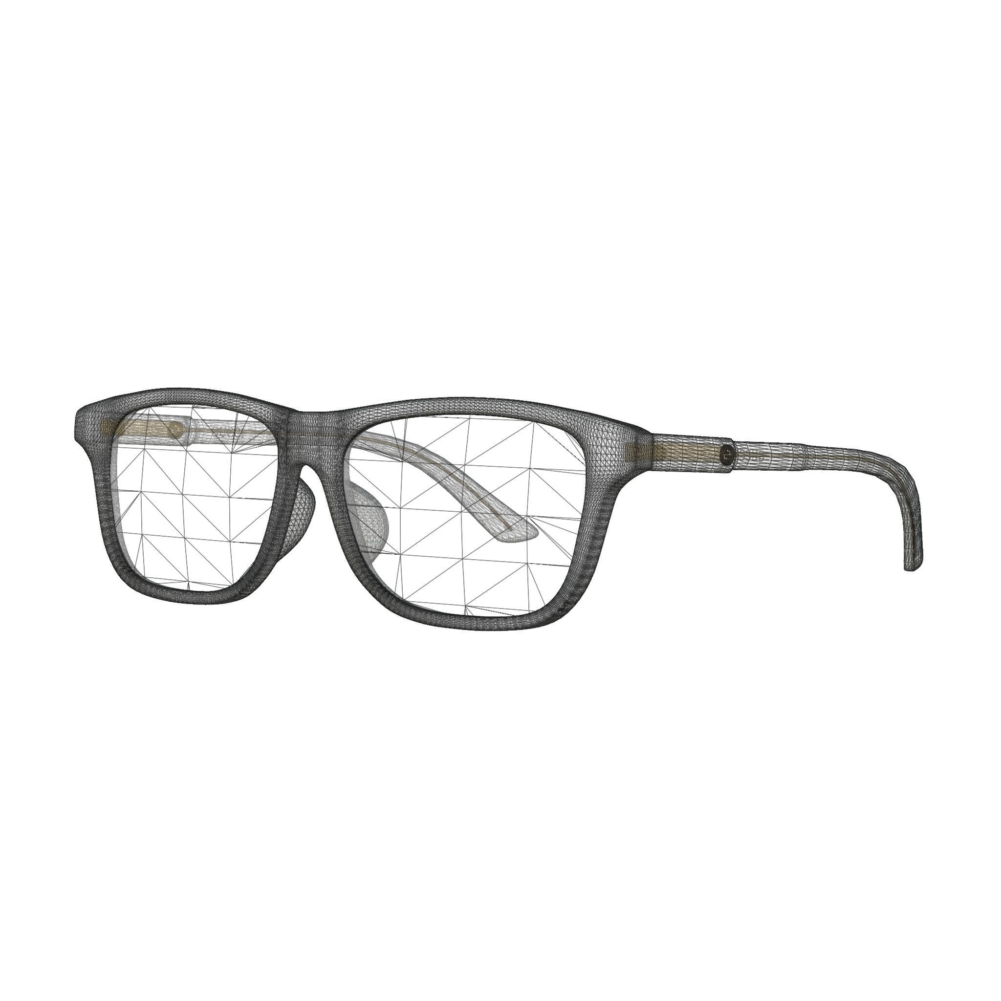 Gucci - GG0755OA 003 Glasses Low-poly 3D model_5