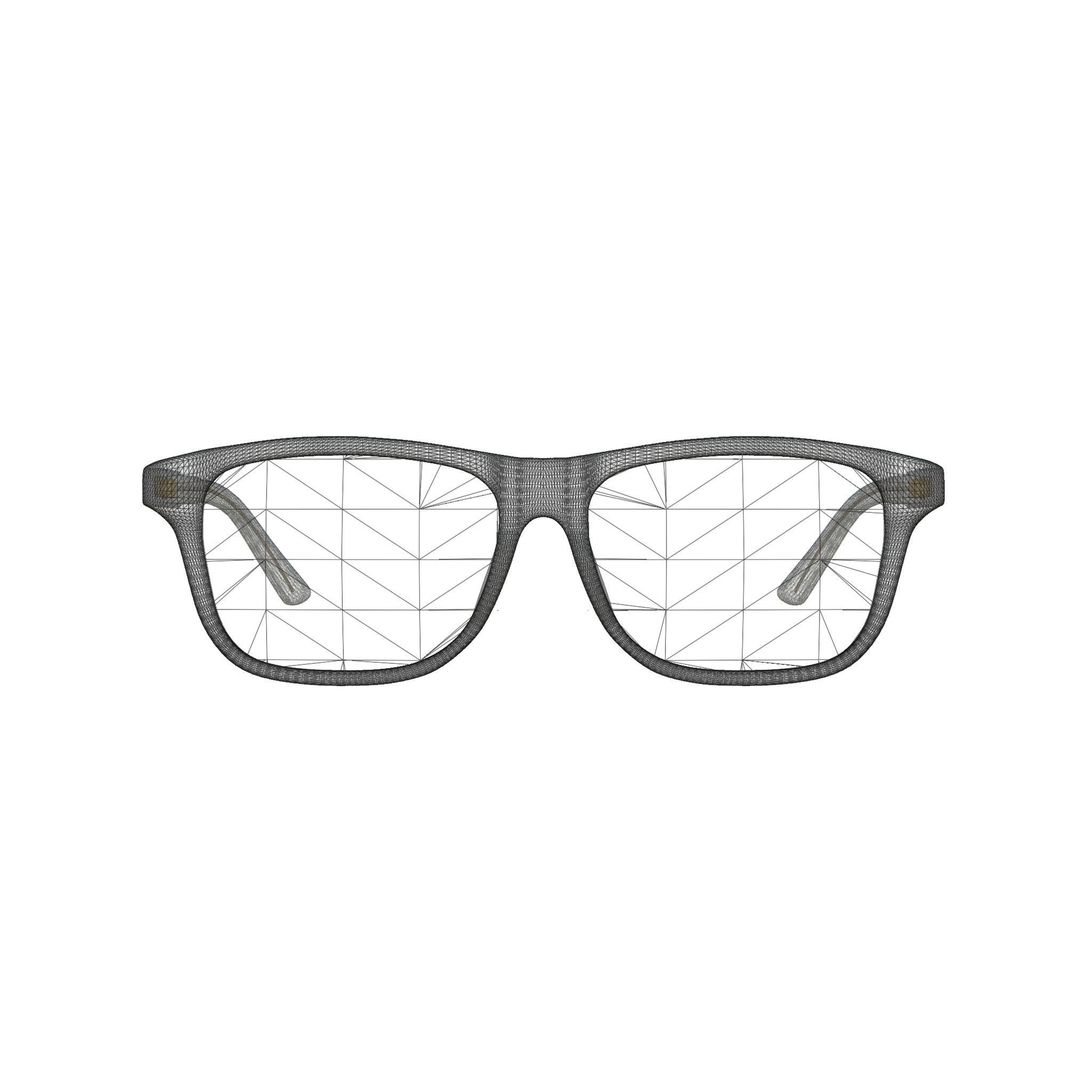 Gucci - GG0755OA 003 Glasses Low-poly 3D model_7