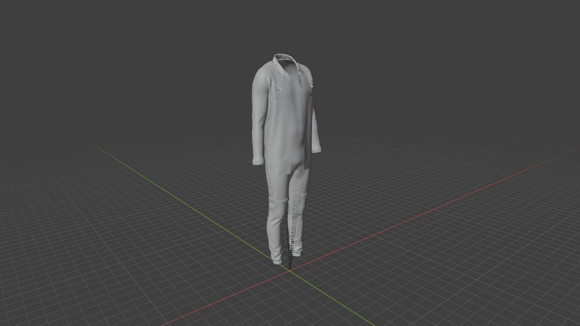 Man Clothes Low-poly 3D model_7
