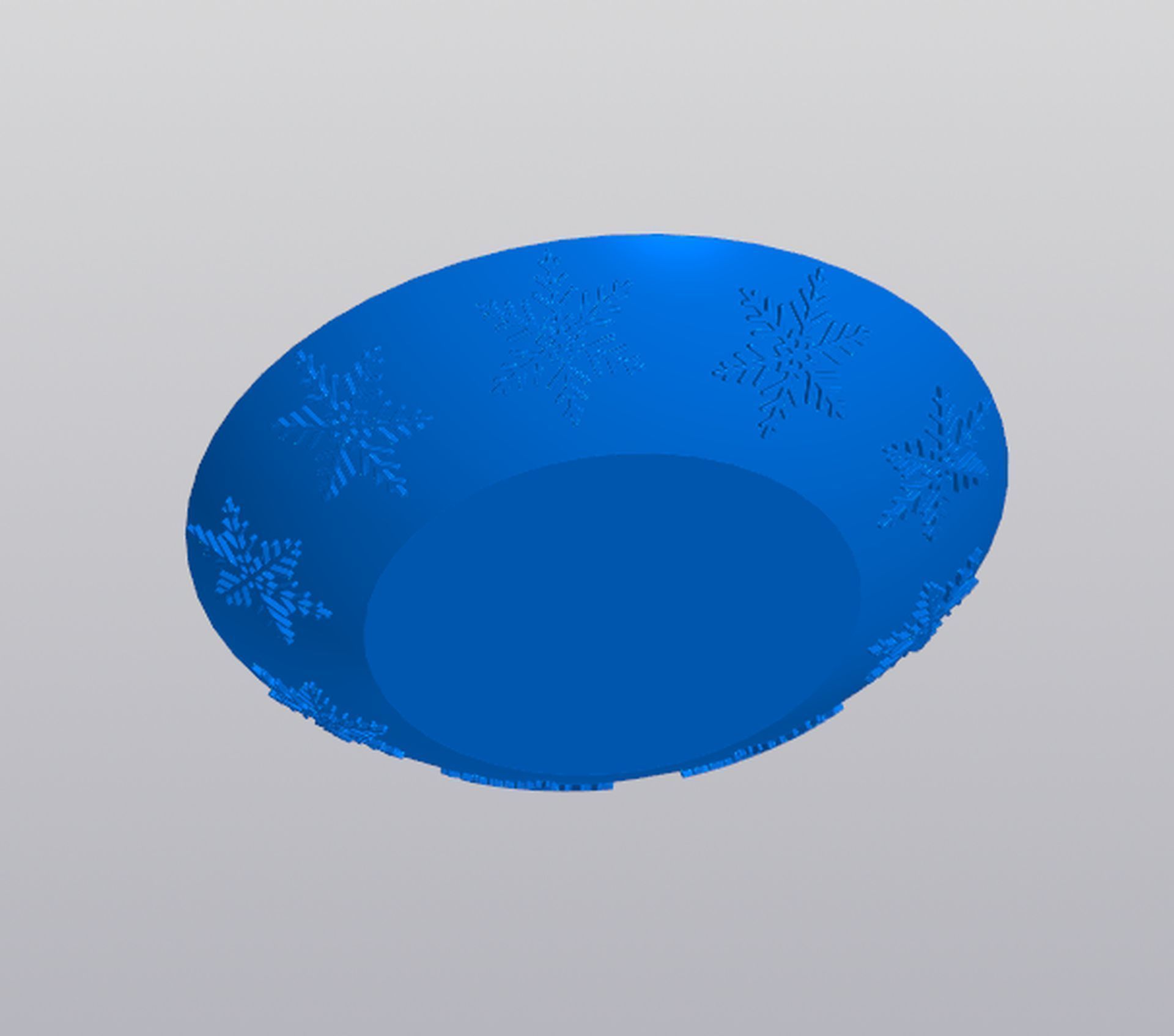 Snowball with snowflakes Planter 3D print model_10