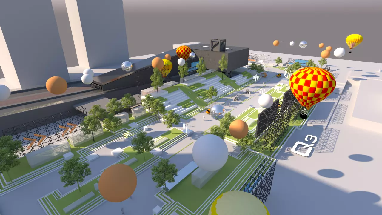 booth exhibition  Carnival 3D model_0