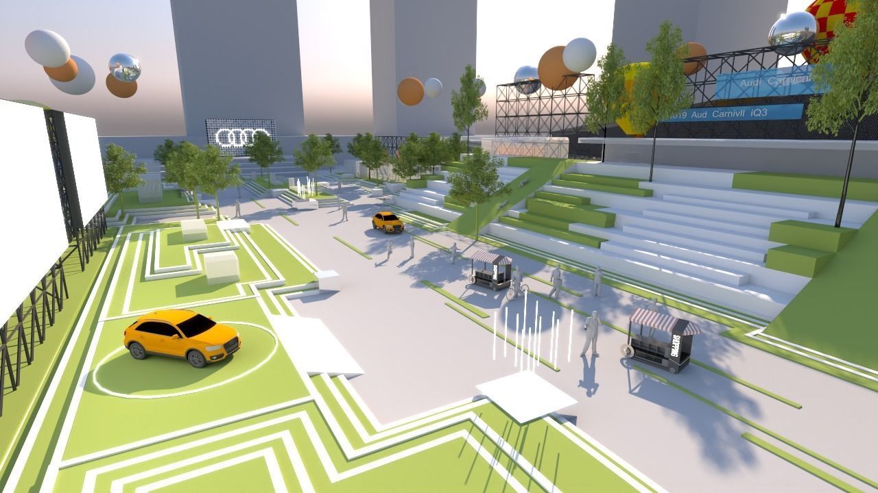 booth exhibition  Carnival 3D model_1