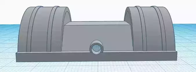 small tire wheel tubs scale model 3D print model