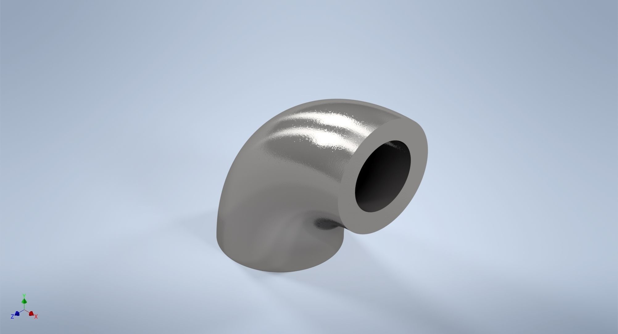 1 inch NPS BW 90 Degrees LR Elbows ASME-ANSI 3D print model_4