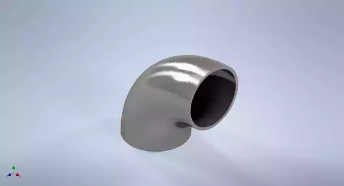 1 inch NPS BW 90 Degrees LR Elbows ASME-ANSI 3D print model