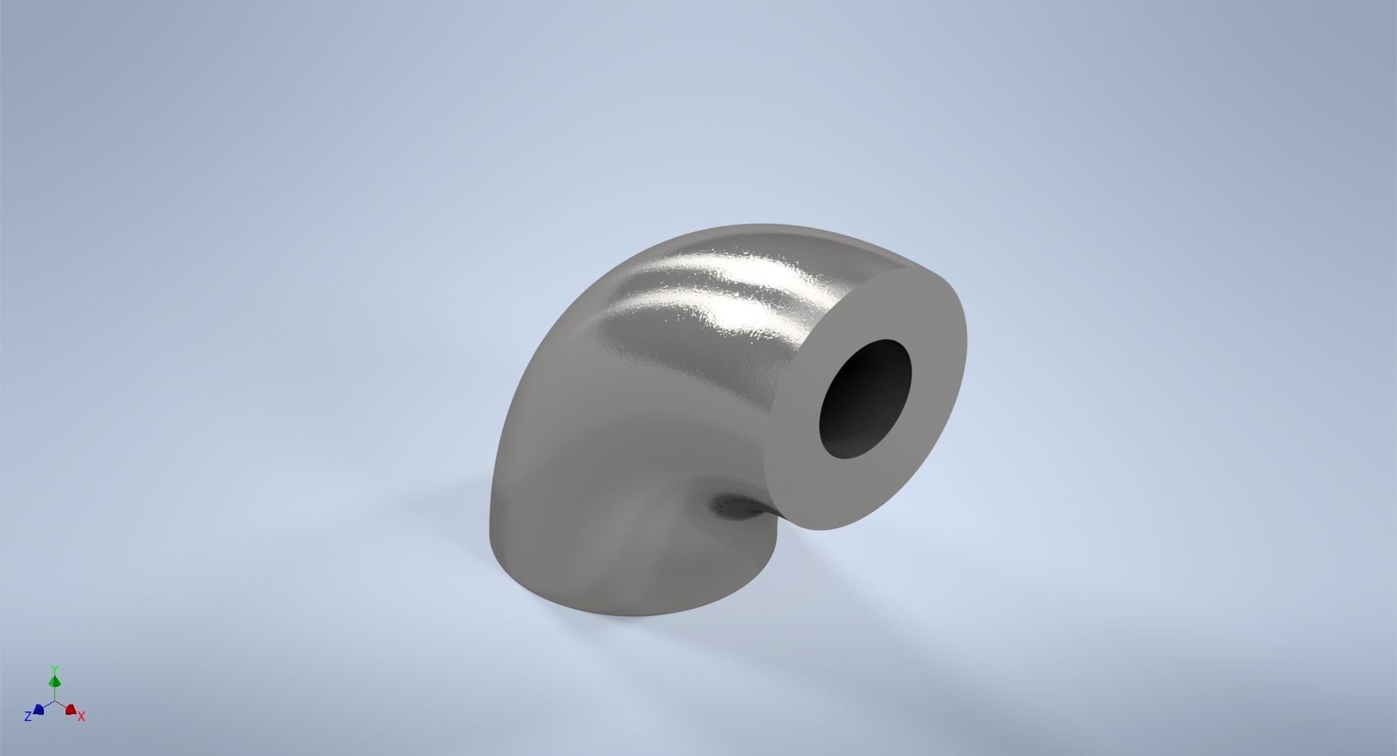 1 inch NPS BW 90 Degrees LR Elbows ASME-ANSI 3D print model_5