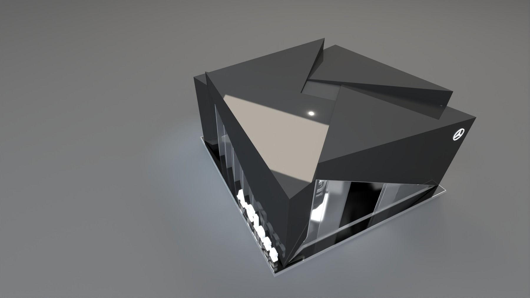 booth exhibition 3D model_2