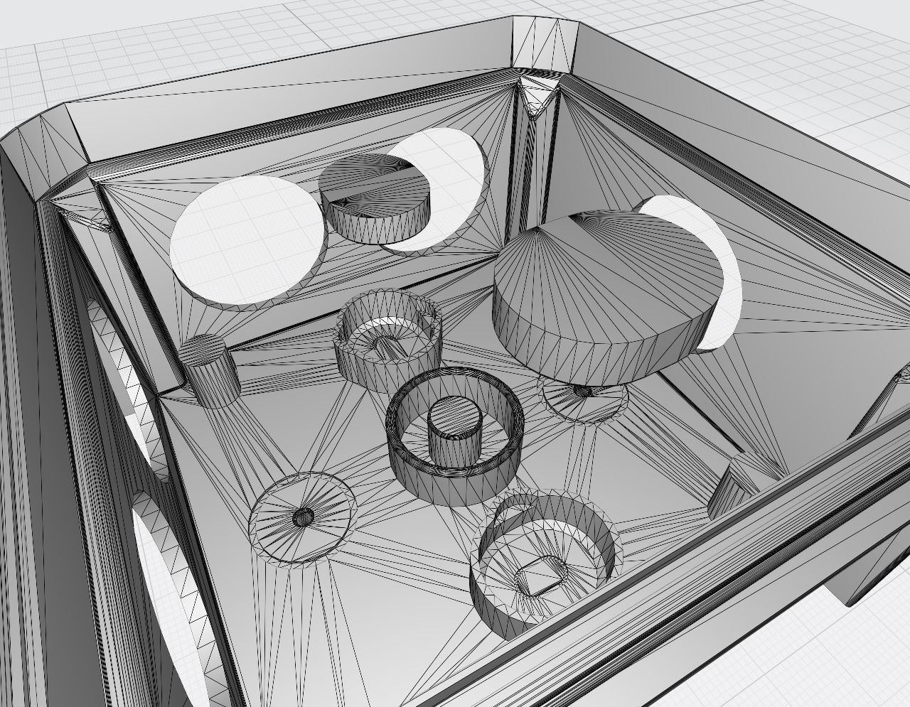 Square electrical junction box 90x90x50mm 3D print model_11