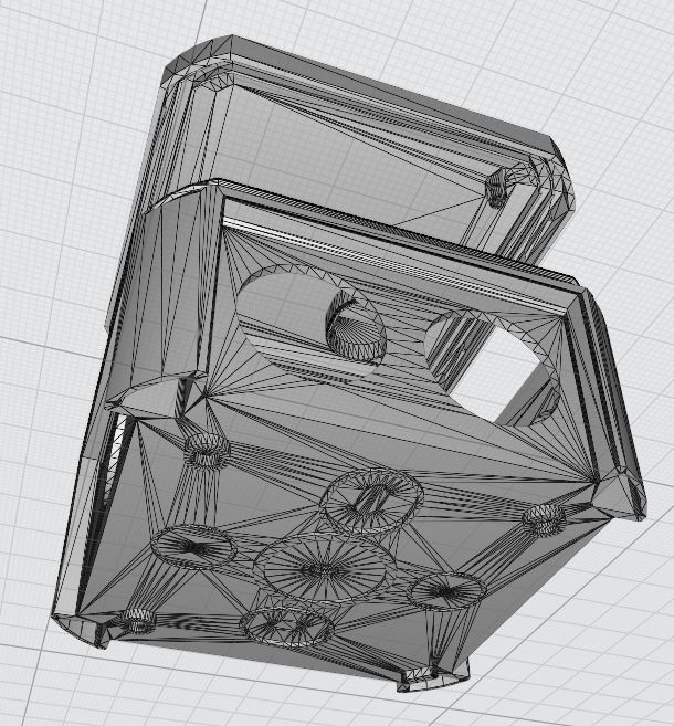 Square electrical junction box 90x90x50mm 3D print model_15