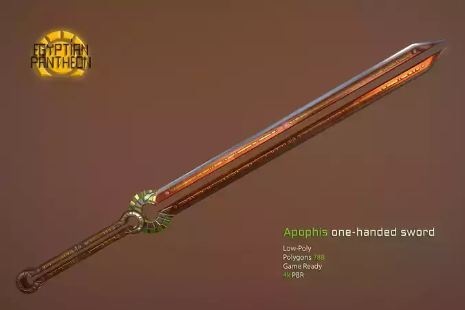 Egyptian Pantheon - Apophis One-Handed Sword