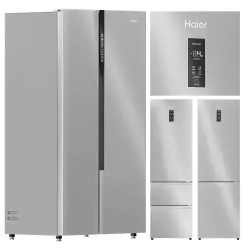 Refrigerator set Haier 3D model