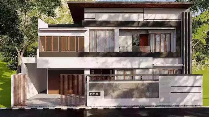 MInimalist house design 3D print model