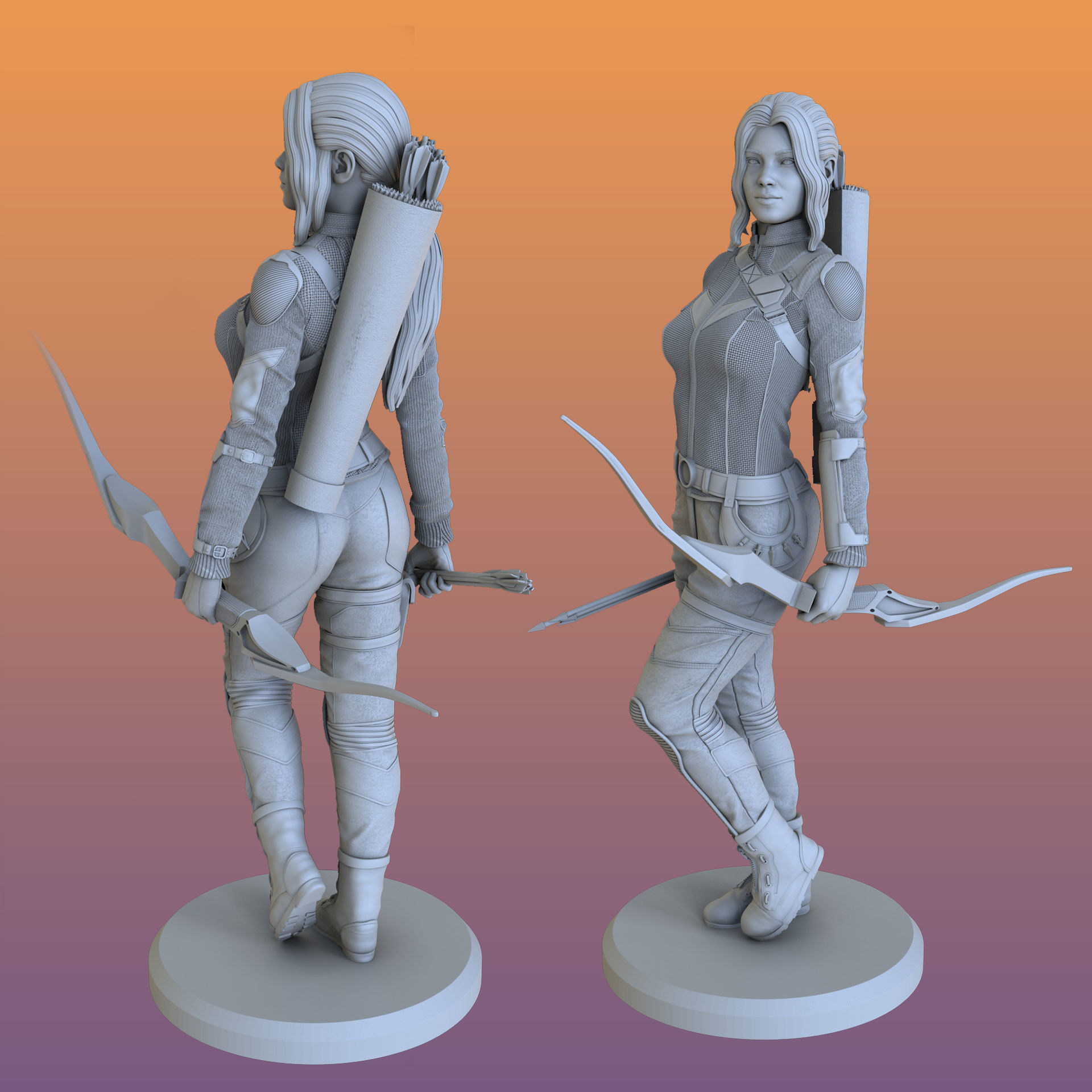 HAWKEYE - KATE BISHOP 3D print model_4
