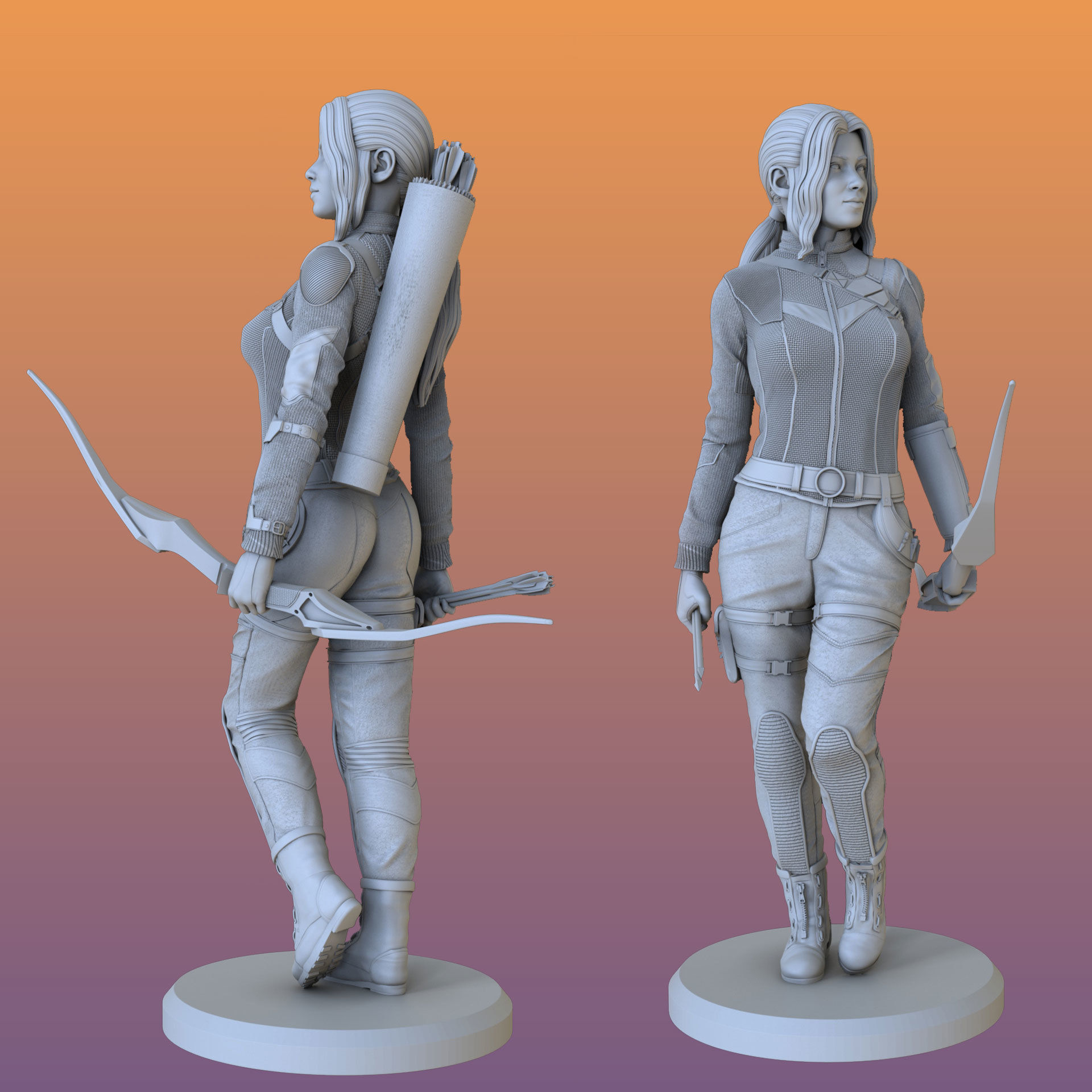 HAWKEYE - KATE BISHOP 3D print model_2