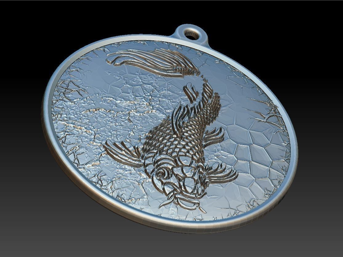 HM Fish Keychain 02 3D print model_2