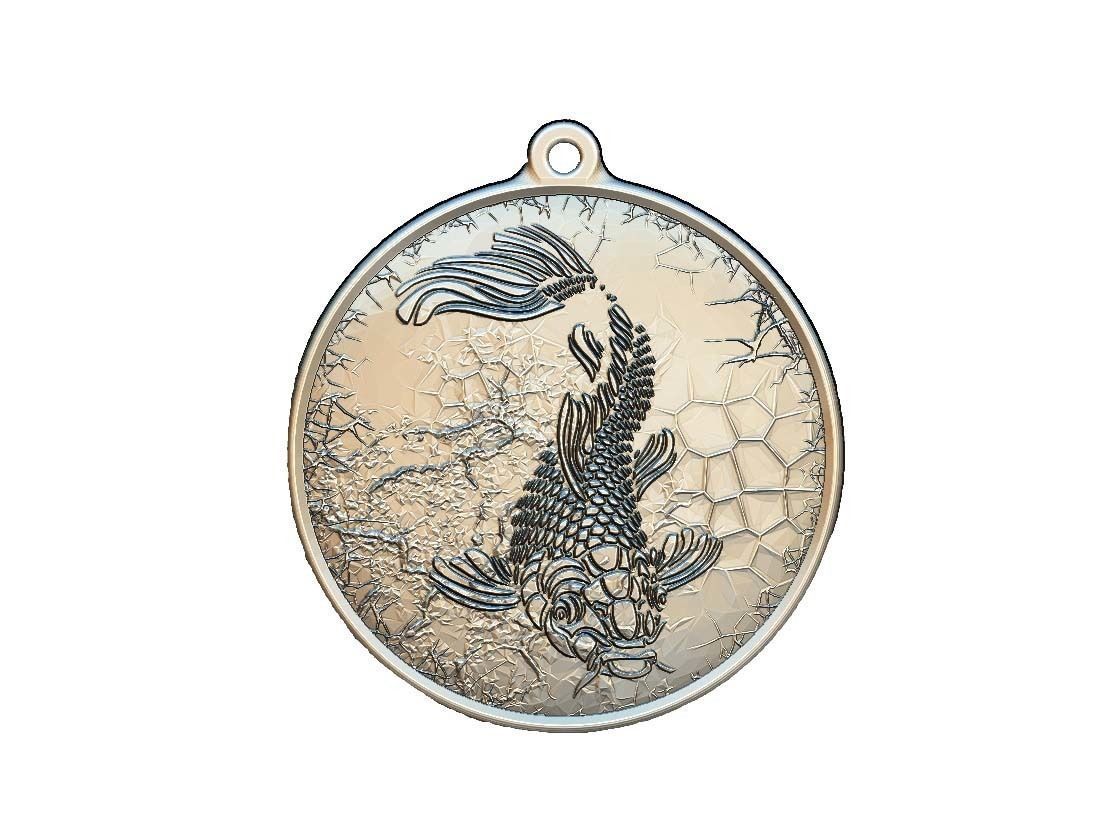 HM Fish Keychain 02 3D print model_1