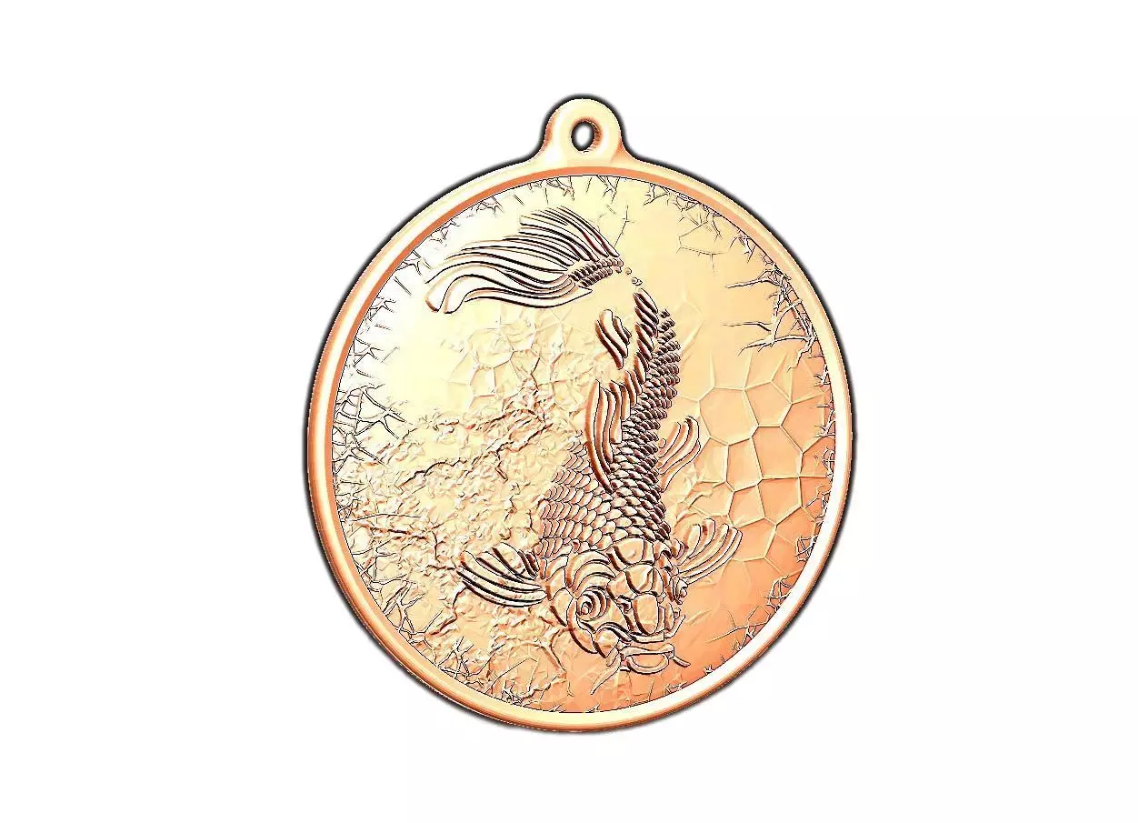 HM Fish Keychain 02 3D print model_0