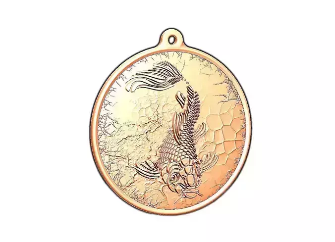 HM Fish Keychain 02 3D print model