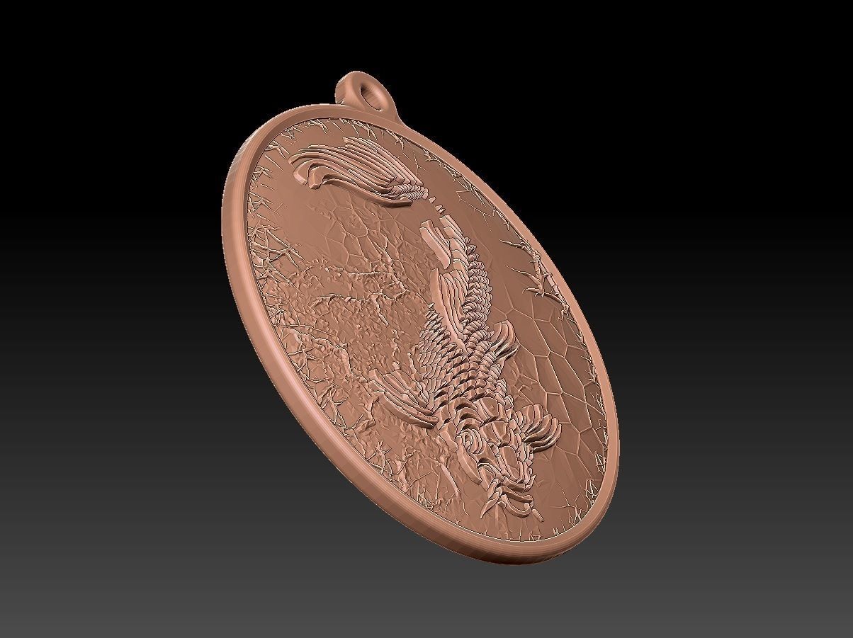 HM Fish Keychain 02 3D print model_7