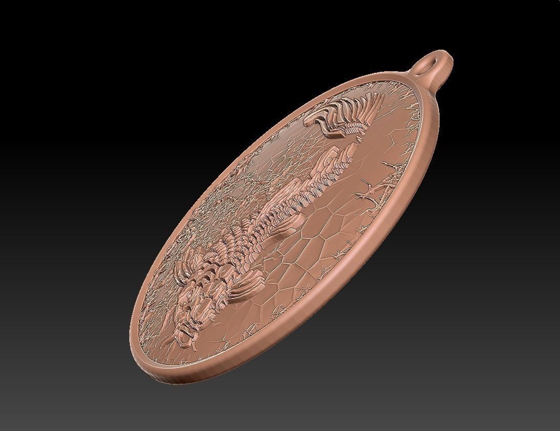 HM Fish Keychain 02 3D print model_6