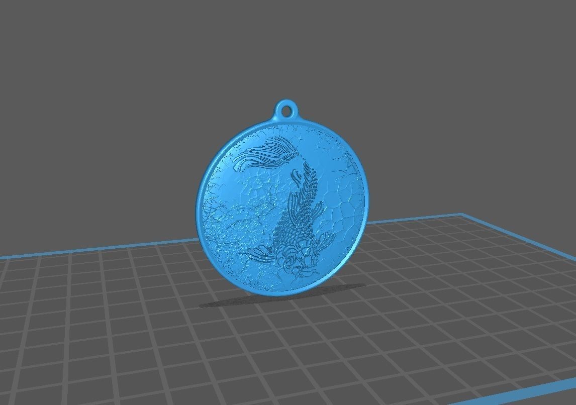 HM Fish Keychain 02 3D print model_11