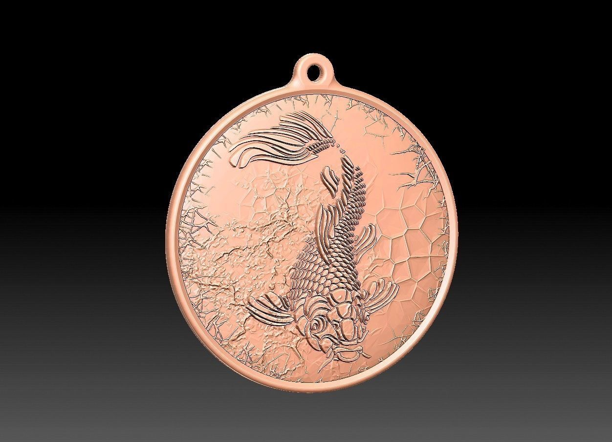 HM Fish Keychain 02 3D print model_9