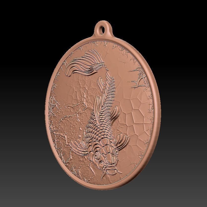 HM Fish Keychain 02 3D print model_4