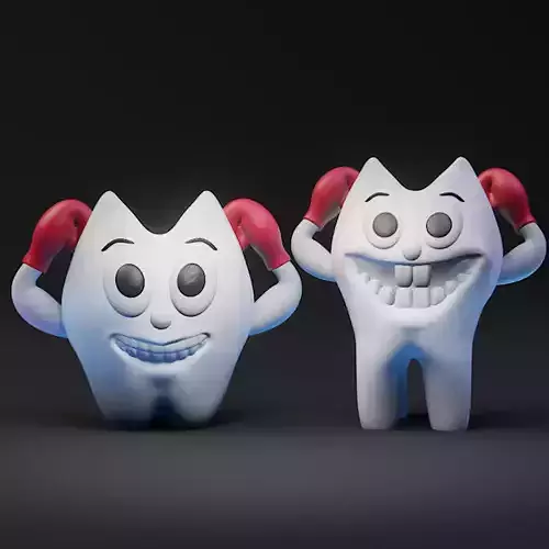 CUTE SMILING TOOTHBRUSH HOLDERS 3D print model