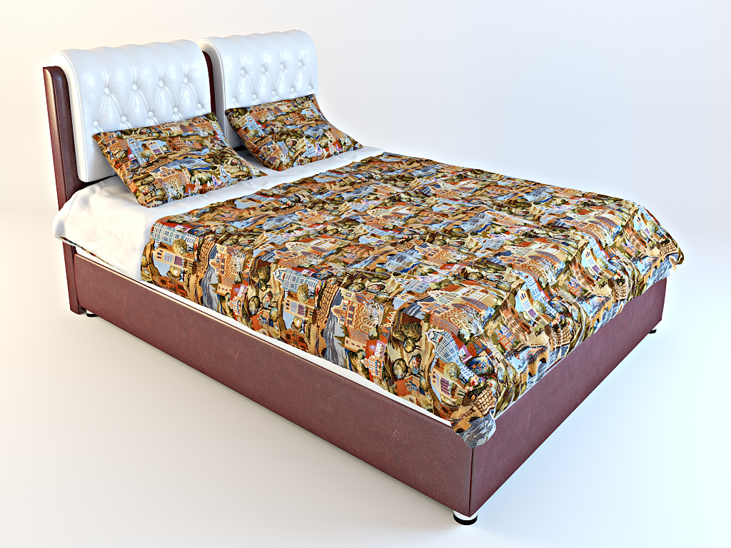 Bed Veda 5 3D model_1