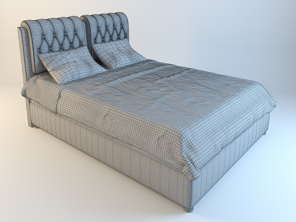 Bed Veda 5 3D model_4