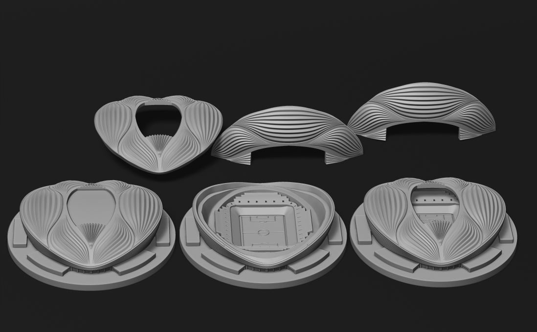 Al Janoub stadium 3D print model_3