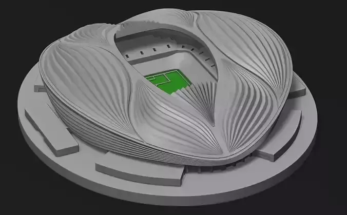 Al Janoub stadium 3D print model