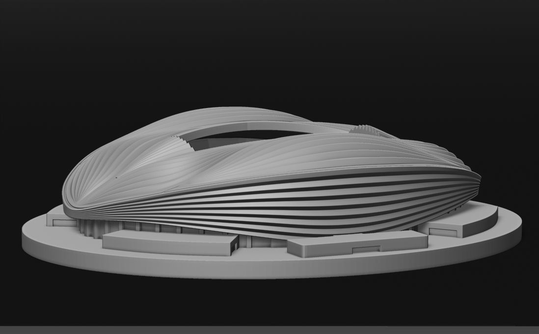 Al Janoub stadium 3D print model_1