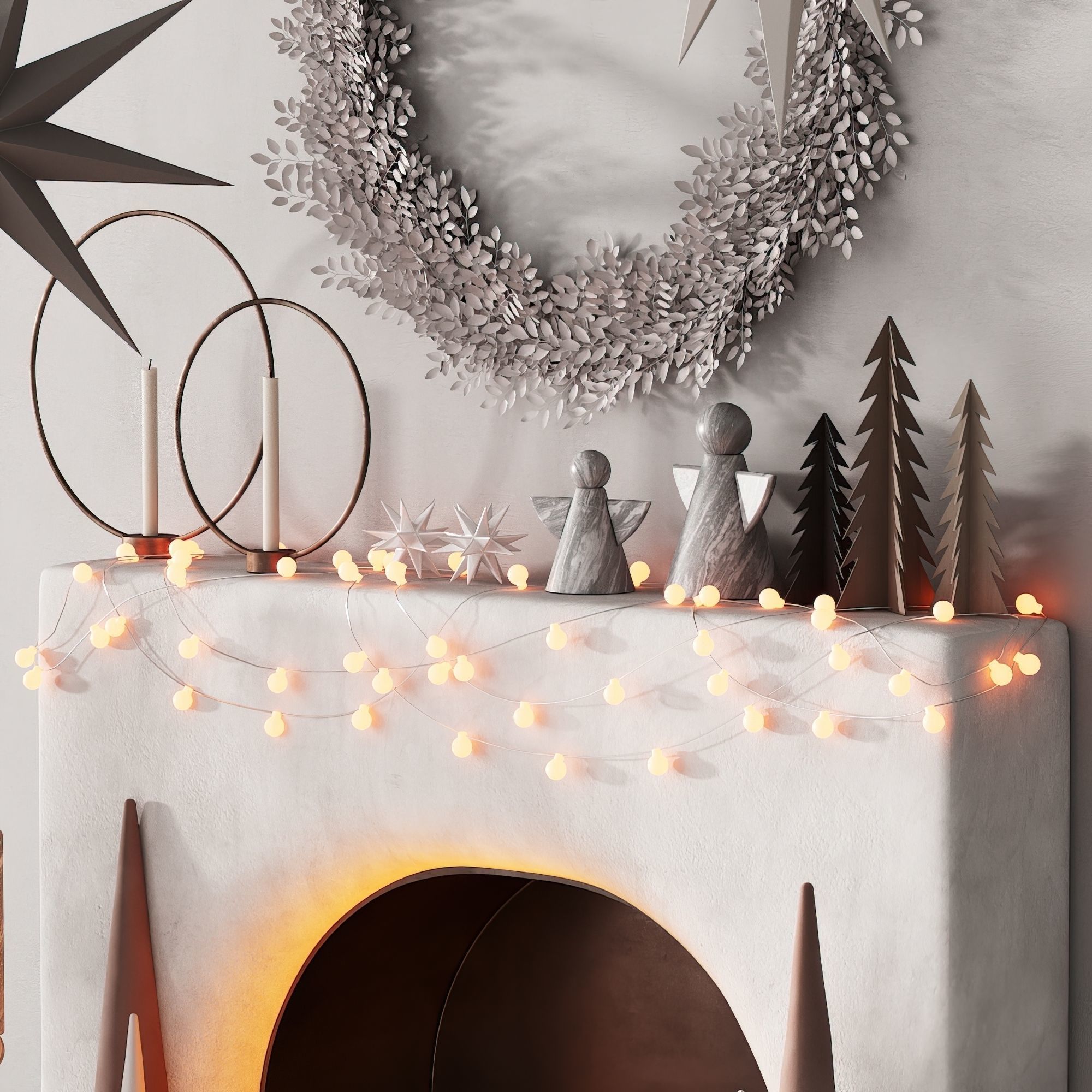 241 happy new year 04 christmas tree mono 01 light 3D model_1