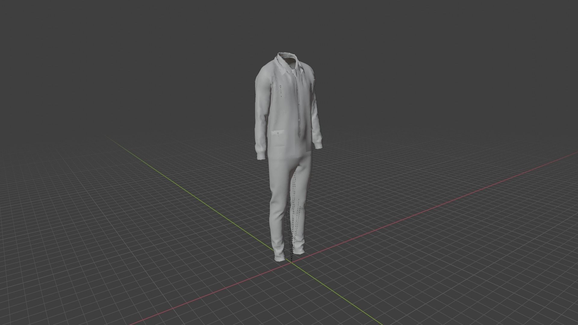Man Clothes Low-poly 3D model_7