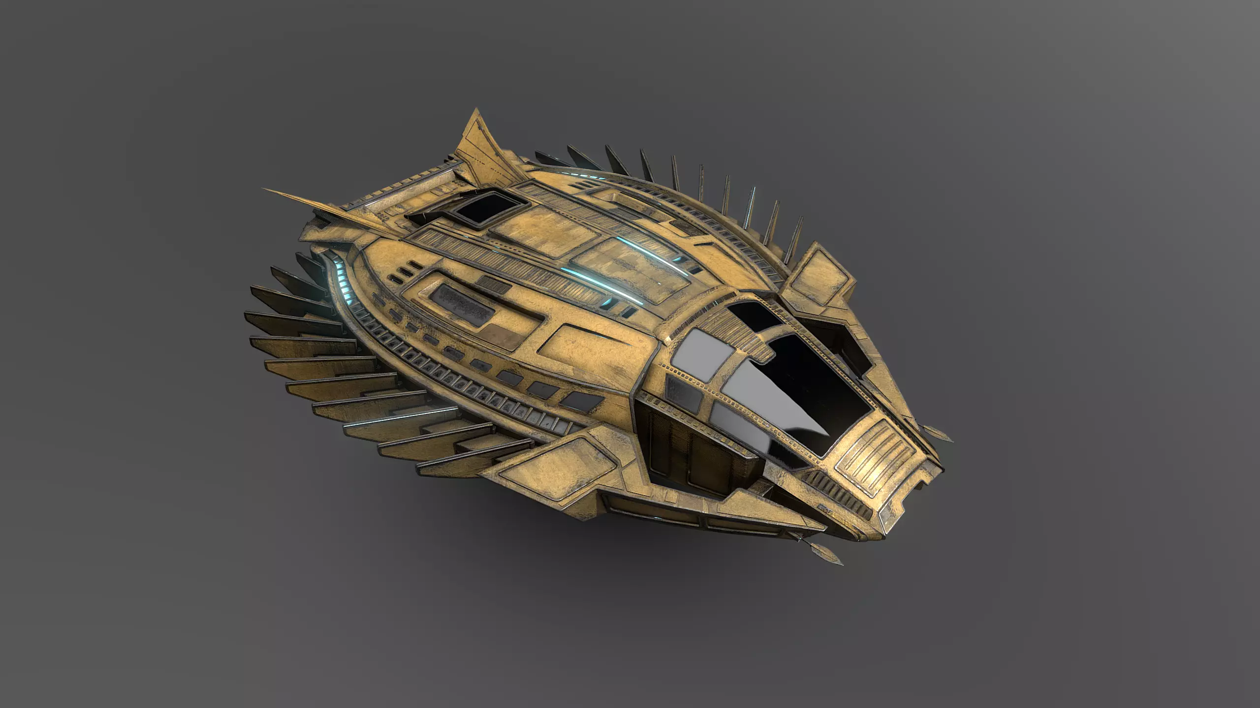 41Royal-Talon spaceship 3D model_0