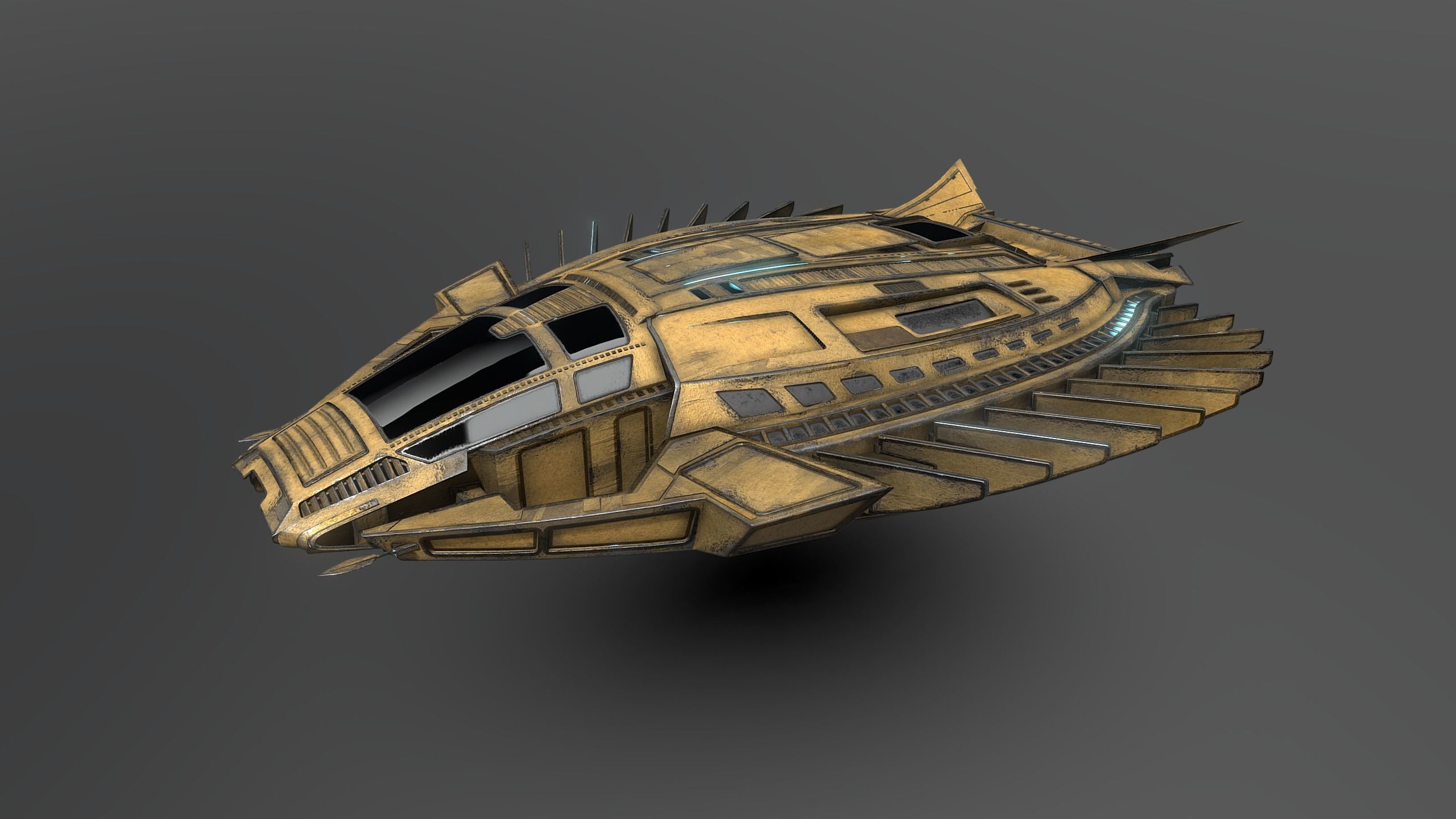 41Royal-Talon spaceship 3D model_2
