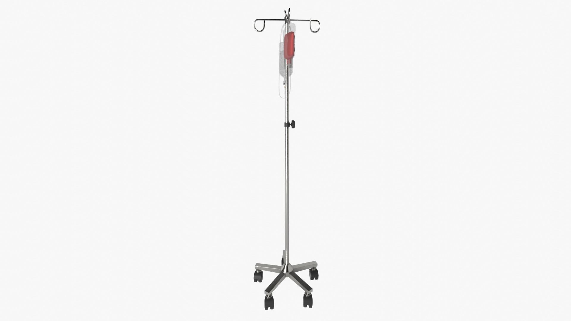 IV Pole Stand 3D model_10
