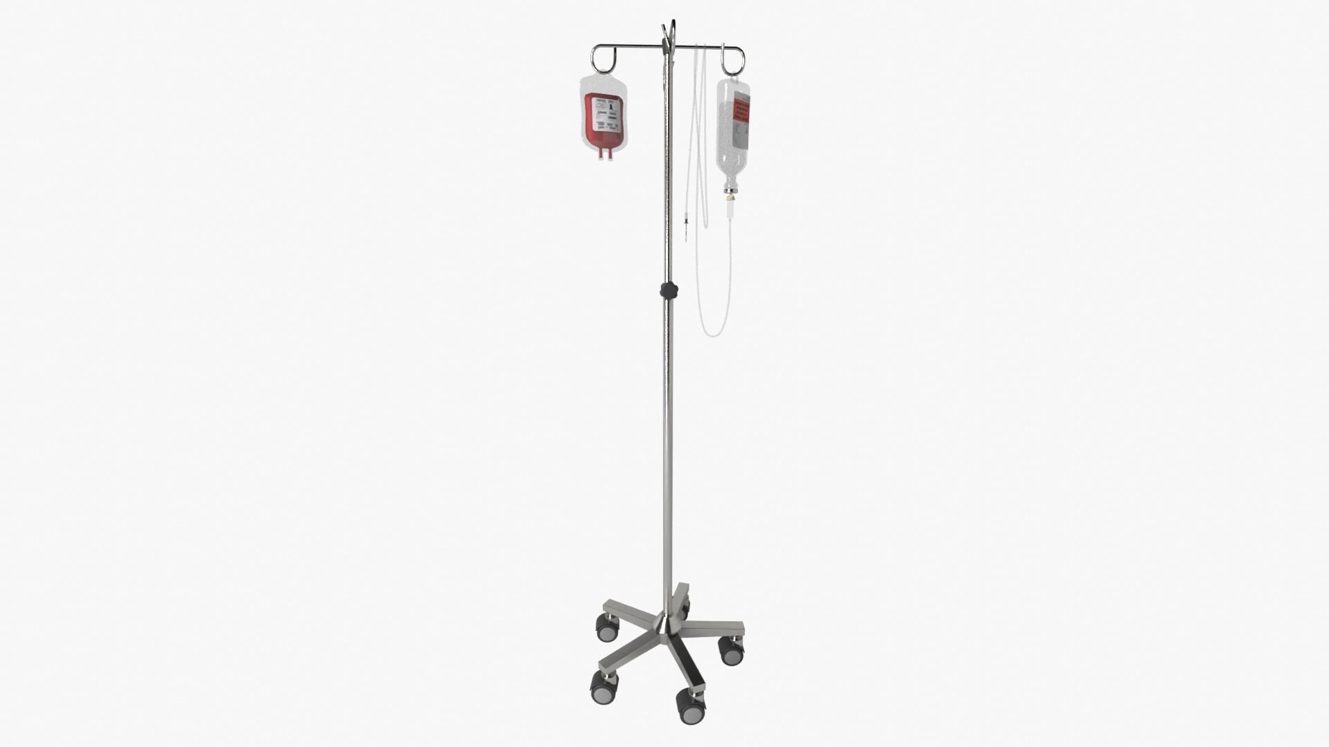 IV Pole Stand 3D model_13