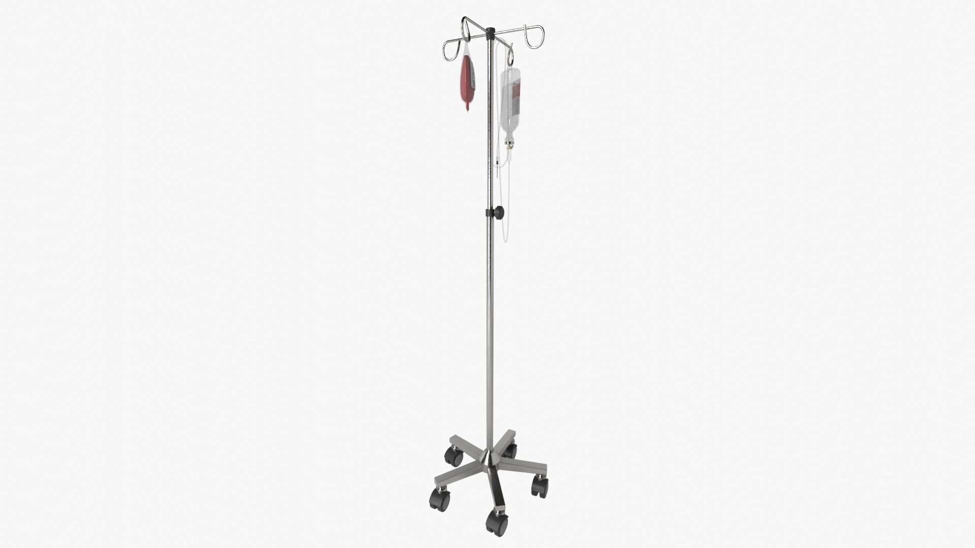 IV Pole Stand 3D model_11